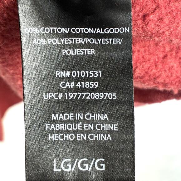 Marvel Comics Deadpool Sweatshirt Mens L Red Ombré Relaxed Fit Pullover Sweater - Picture 5 of 8